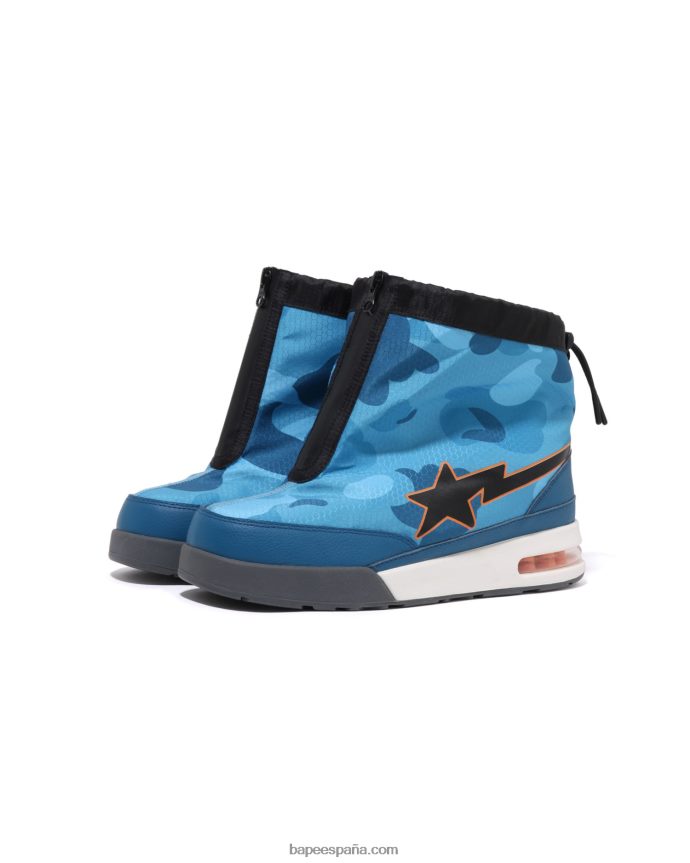 hombres A Bathing Ape nido de abeja camo zip road sta m2 288PLL670 azul
