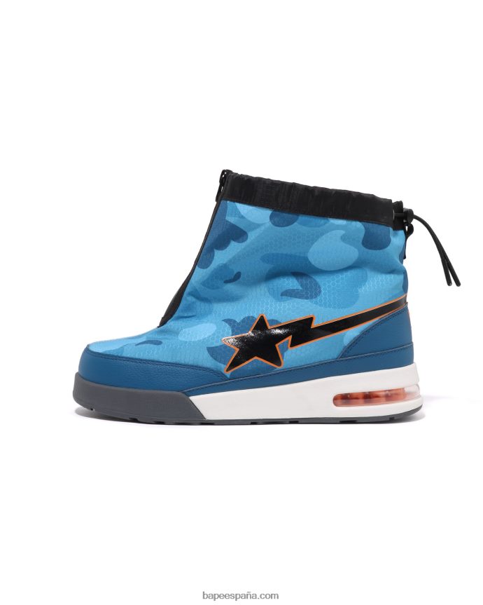 hombres A Bathing Ape nido de abeja camo zip road sta m2 288PLL670 azul