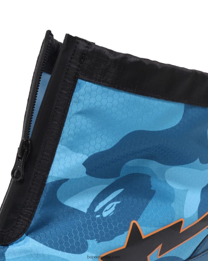 hombres A Bathing Ape nido de abeja camo zip road sta m2 288PLL670 azul