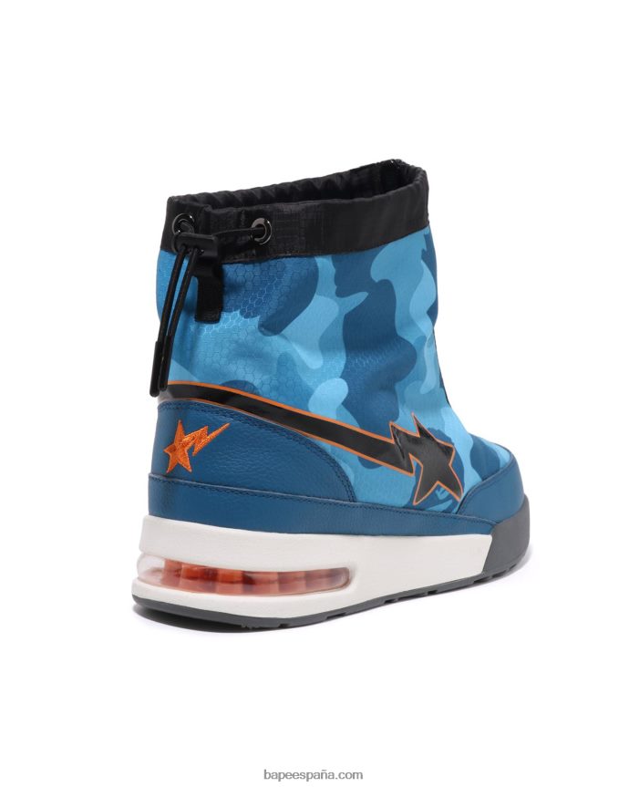 hombres A Bathing Ape nido de abeja camo zip road sta m2 288PLL670 azul