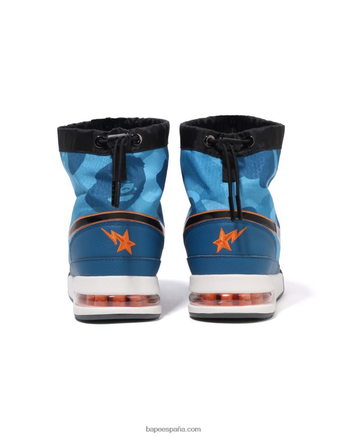 hombres A Bathing Ape nido de abeja camo zip road sta m2 288PLL670 azul