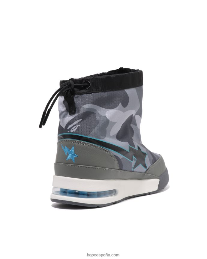 hombres A Bathing Ape nido de abeja camo zip road sta m2 288PLL671 gris
