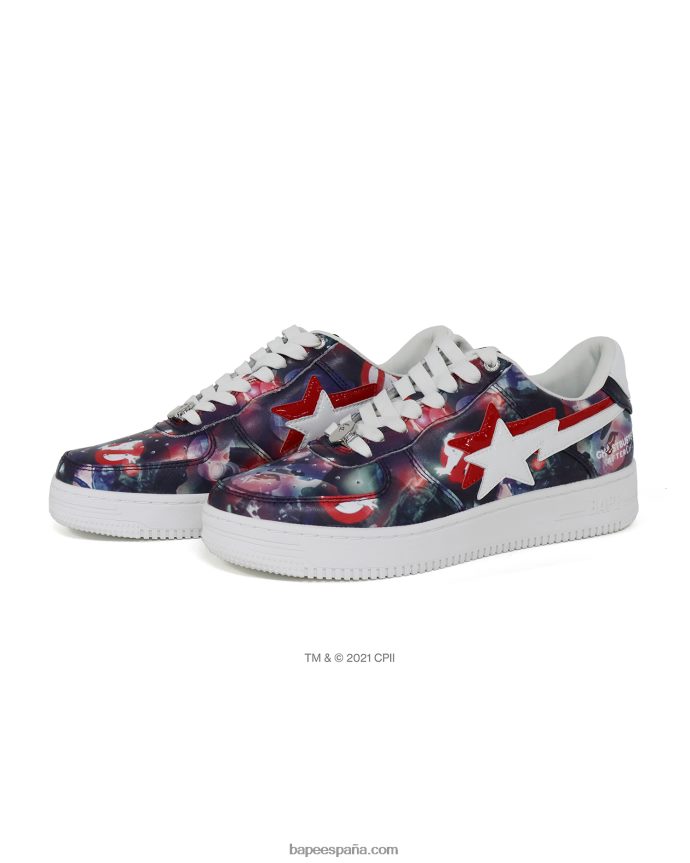 hombres A Bathing Ape x cazafantasmas camuflaje bebé milo doble bajo 288PLL739 púrpura