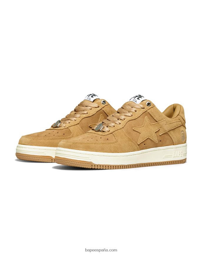 hombres A Bathing Ape zapatillas 288PLL720 beige