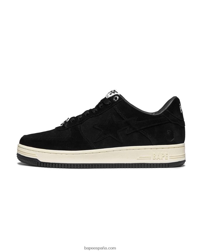 hombres A Bathing Ape zapatillas 288PLL721 negro