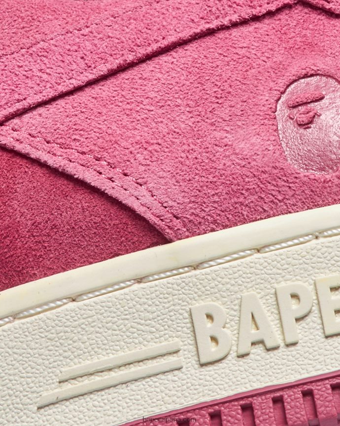 hombres A Bathing Ape zapatillas 288PLL723 rosa