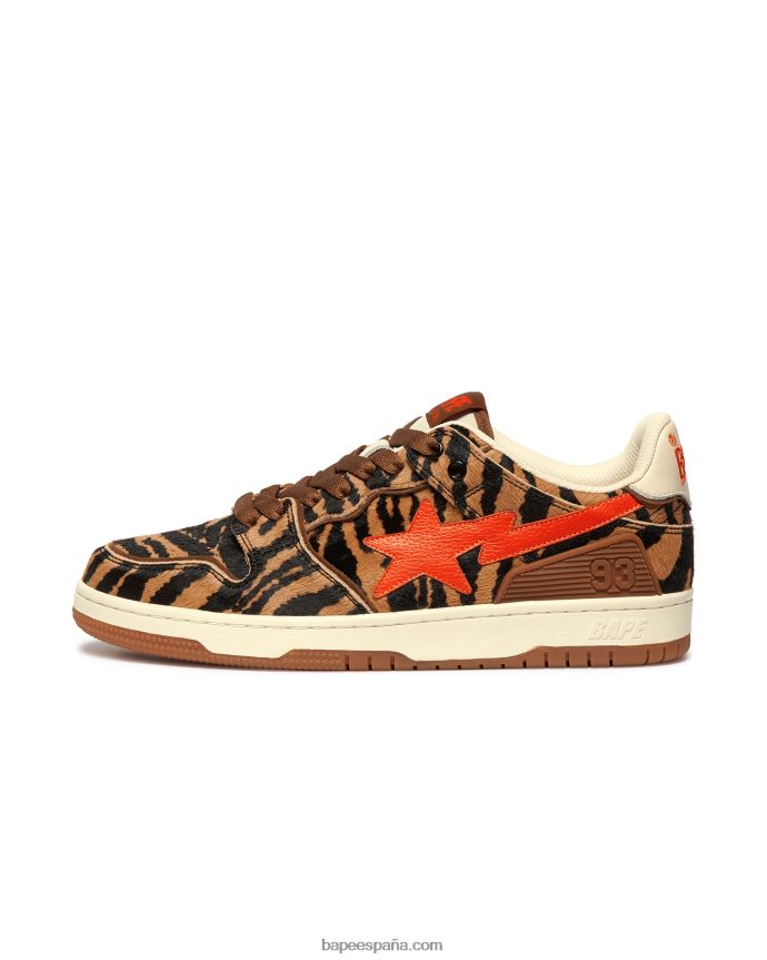 hombres A Bathing Ape zapatillas cny sk8 sta m2 288PLL712 marrón