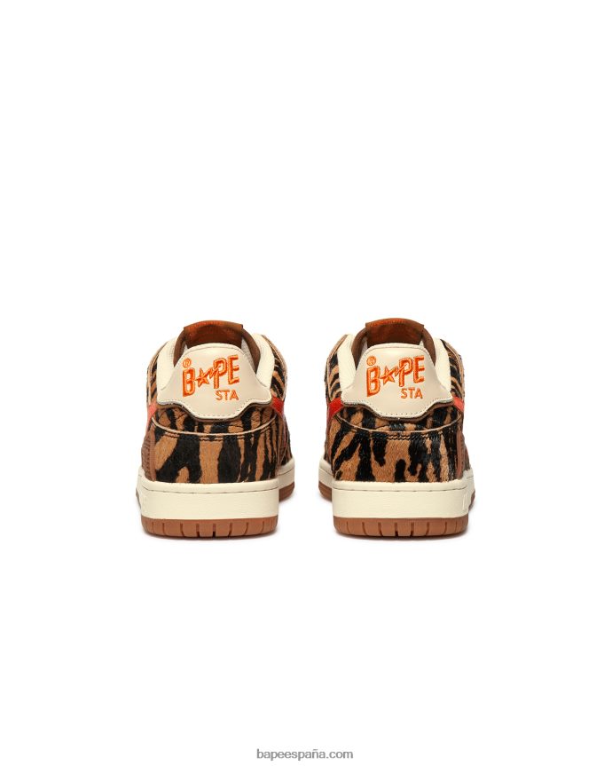 hombres A Bathing Ape zapatillas cny sk8 sta m2 288PLL712 marrón