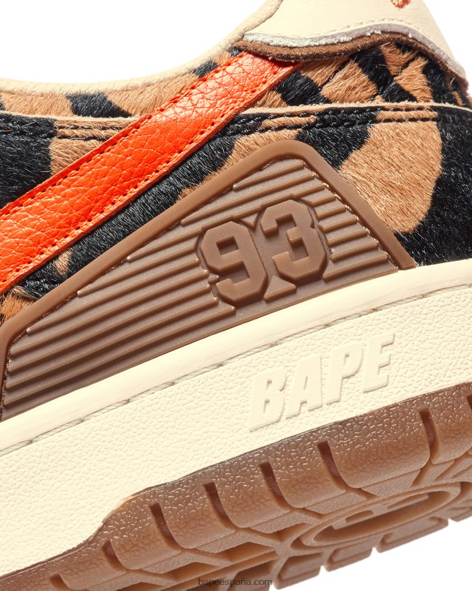hombres A Bathing Ape zapatillas cny sk8 sta m2 288PLL712 marrón