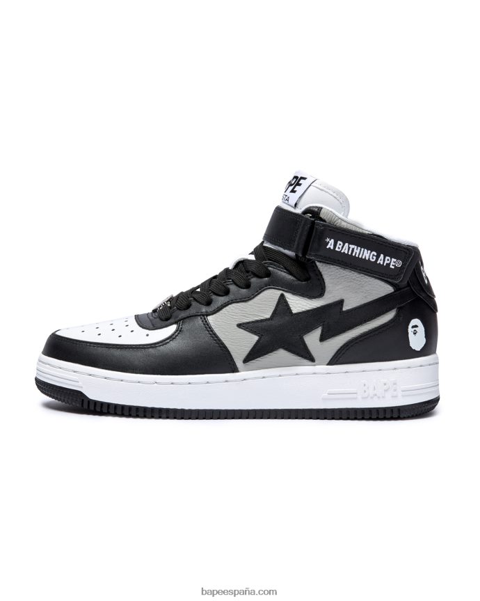 hombres A Bathing Ape zapatillas mi #2 m2 288PLL703 negro