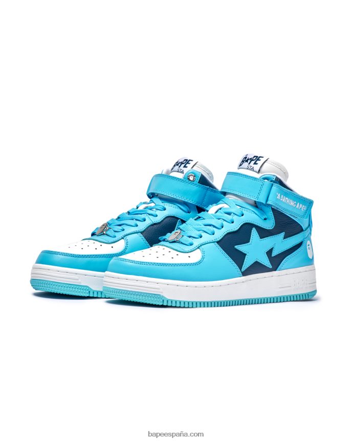 hombres A Bathing Ape zapatillas mi #2 m2 288PLL704 azul claro