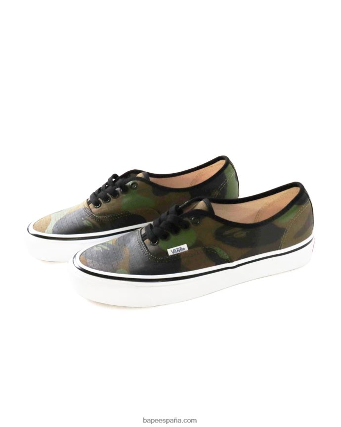 hombresbape x vans 1st camuflaje auténtico 288PLL725 ejercito verde