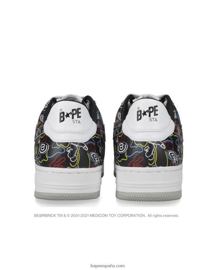 hombreszapatillas bape sta x medicom toy be r camo m1 288PLL734 negro