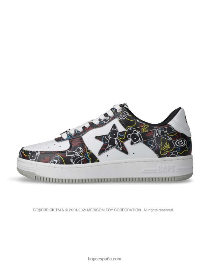 hombreszapatillas bape sta x medicom toy be r camo m1 288PLL734 negro