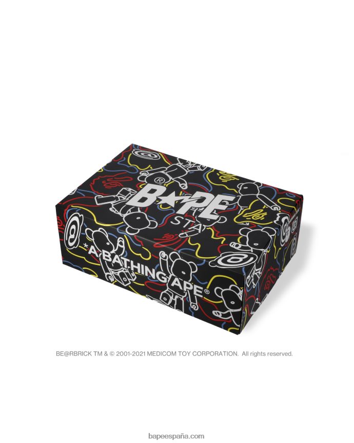 hombreszapatillas bape sta x medicom toy be r camo m1 288PLL734 negro