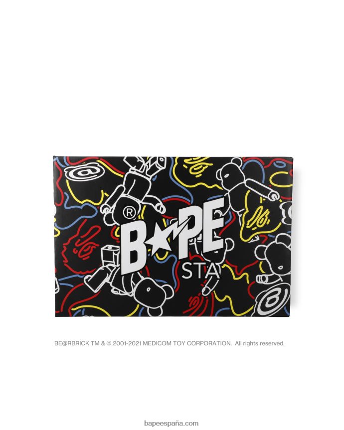 hombreszapatillas bape sta x medicom toy be r camo m1 288PLL734 negro