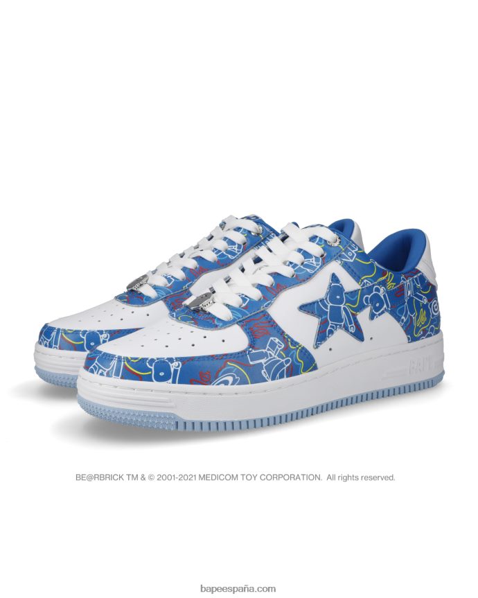 hombreszapatillas bape sta x medicom toy be r camo m1 288PLL735 azul claro
