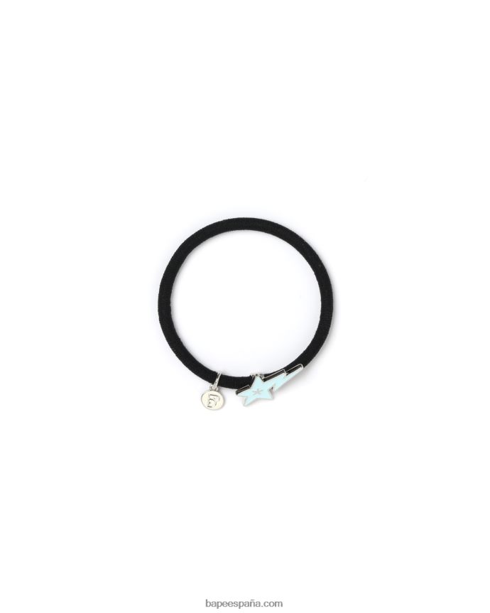 mujer A Bathing Ape diadema con logo 288PLL1115 azul claro
