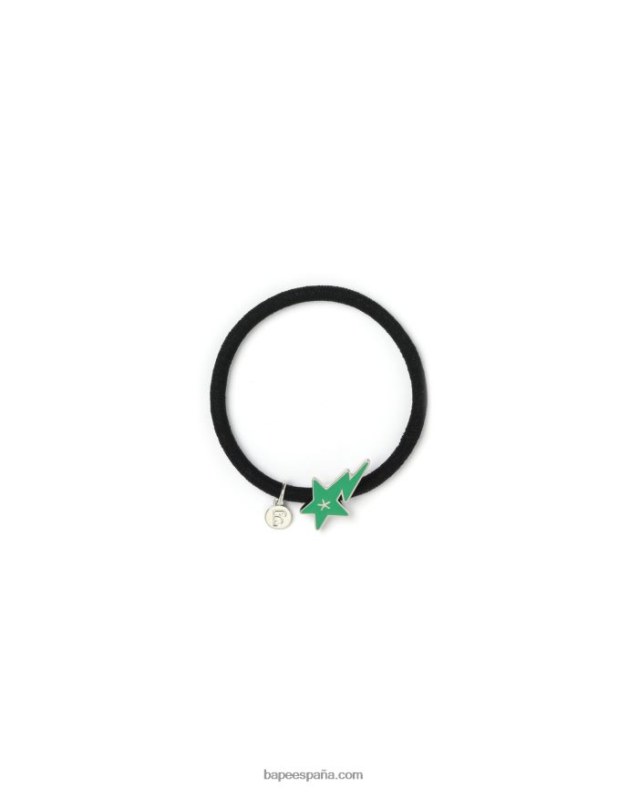 mujer A Bathing Ape diadema con logo 288PLL1116 Esmeralda