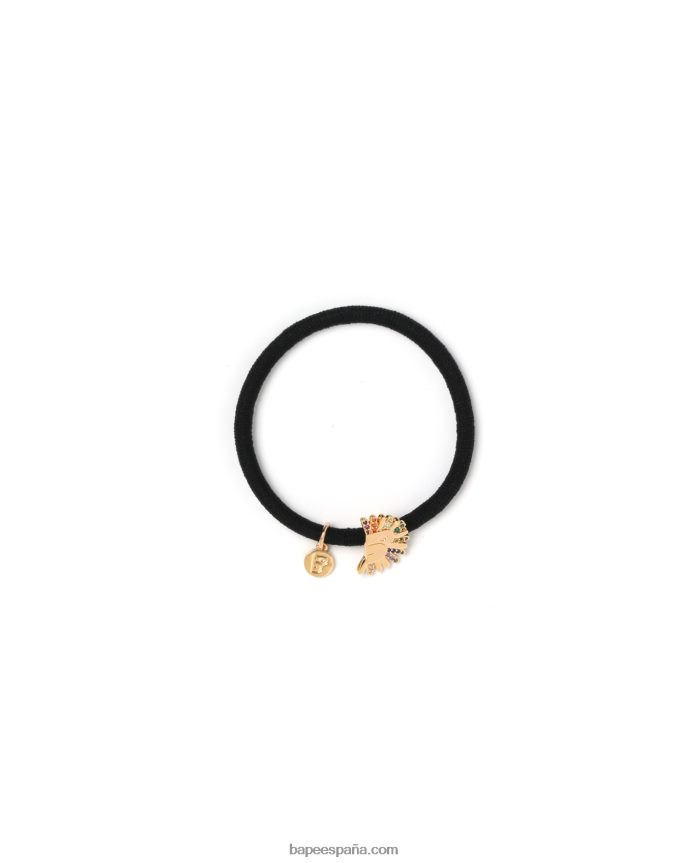 mujer A Bathing Ape diadema dorada con logo 288PLL1124 caso