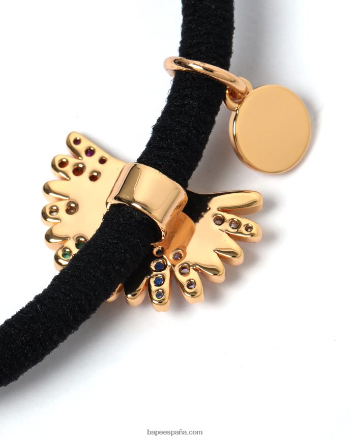 mujer A Bathing Ape diadema dorada con logo 288PLL1124 caso