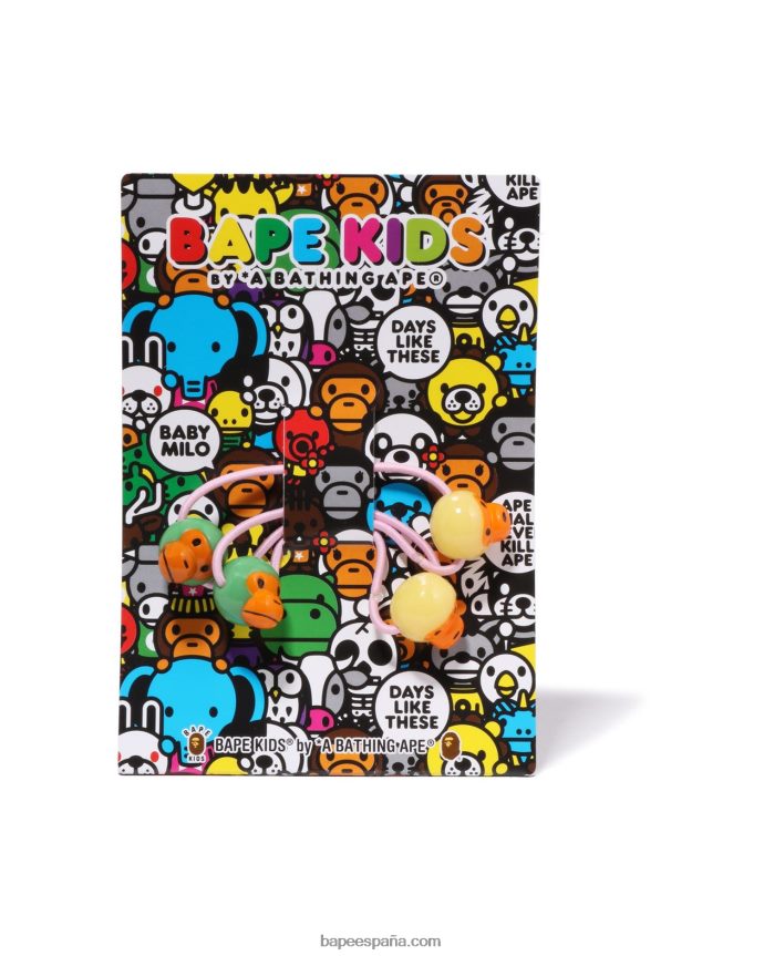 mujer A Bathing Ape juego de bandas de goma para el cabello baby milo 288PLL1075 verde claro