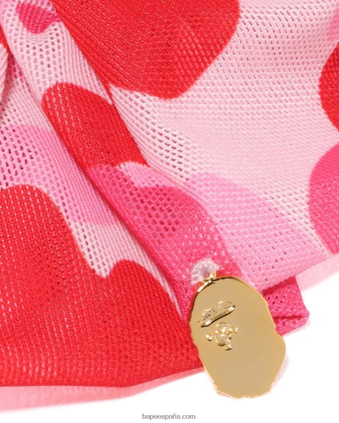 mujer A Bathing Ape scrunchie camuflaje abc 288PLL1064 rosa
