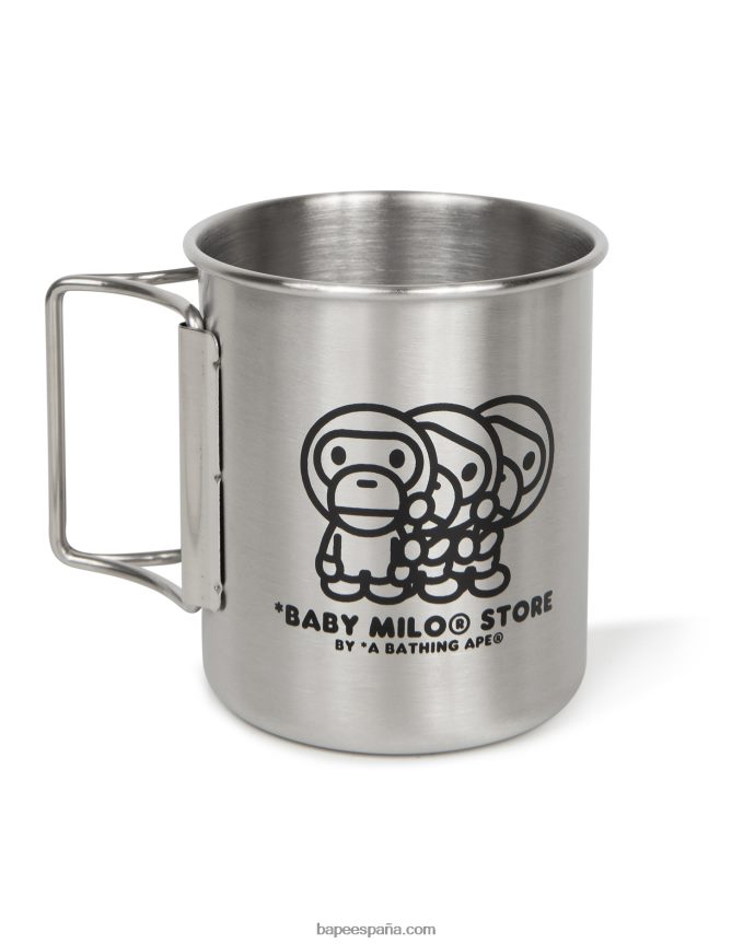 mujer A Bathing Ape taza del campamento del bebé milo 288PLL1129 plata