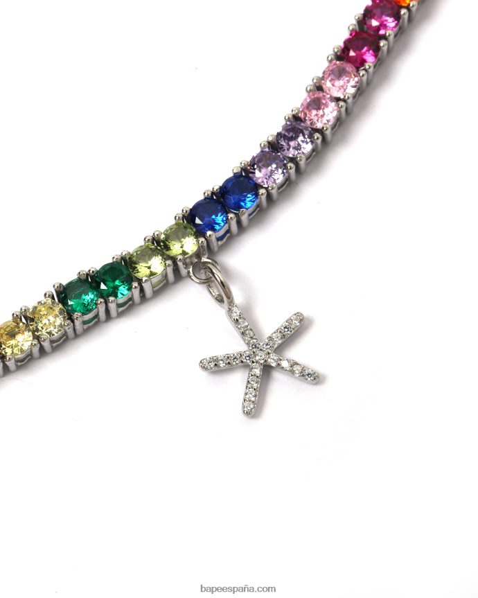 mujer A Bathing Ape collar de cristal multicolor 288PLL1114 caso