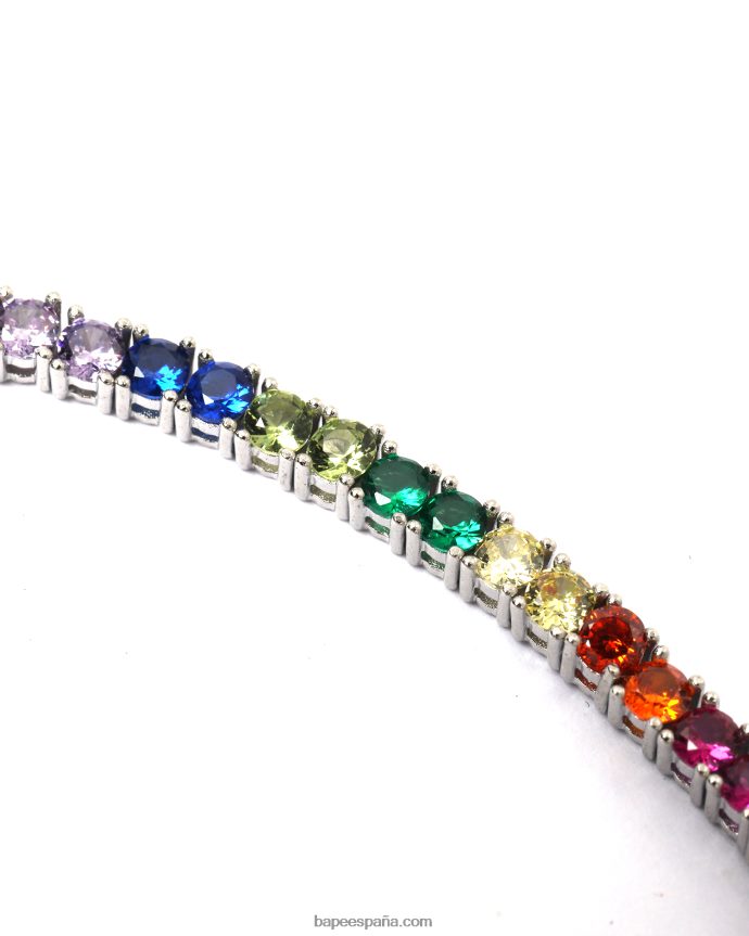 mujer A Bathing Ape collar de cristal multicolor 288PLL1114 caso