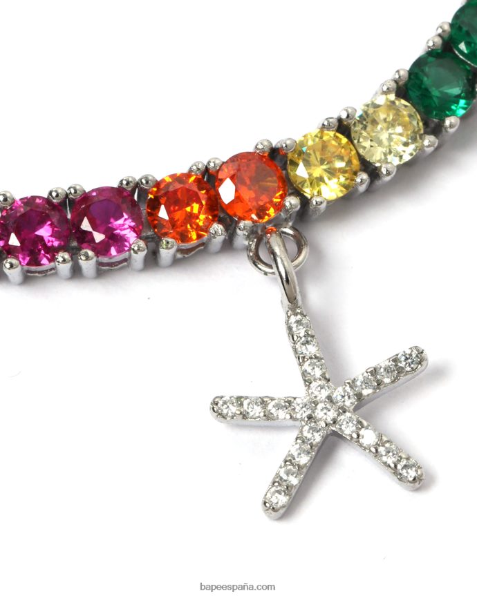 mujer A Bathing Ape pulsera de cristal multicolor 288PLL1119 caso