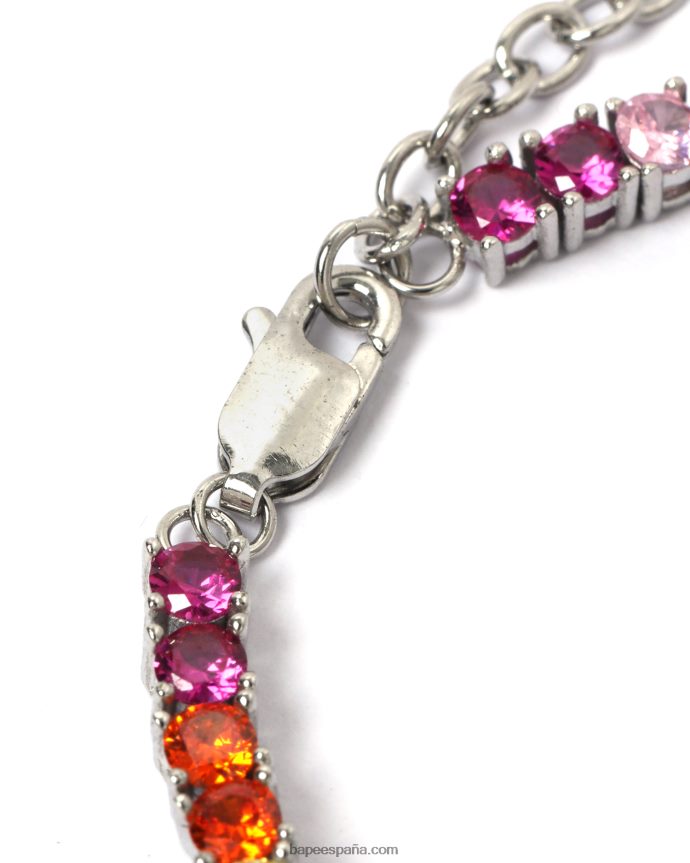 mujer A Bathing Ape pulsera de cristal multicolor 288PLL1119 caso