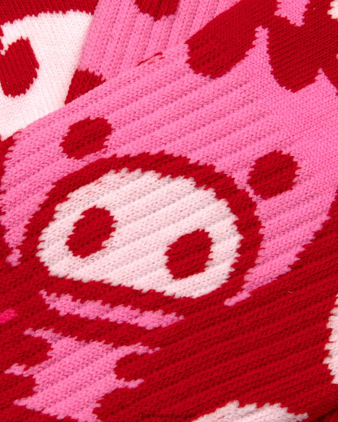 mujer A Bathing Ape bebé milo calcetines 288PLL1081 rosa