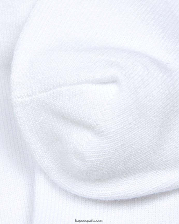 mujer A Bathing Ape bebé milo calcetines 288PLL1099 blanco