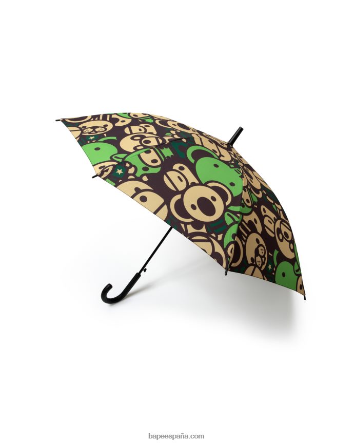 mujer A Bathing Ape paraguas bebe milo 288PLL1078 ejercito verde