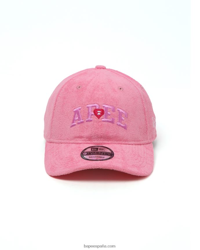 mujer A Bathing Ape gorra con logo x new era 9twenty 288PLL1088 rosa