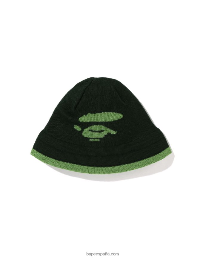 mujer A Bathing Ape gorro tejido con cara 288PLL1106 selva profunda