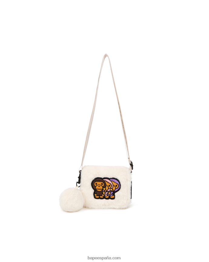 mujer A Bathing Ape bandolera pequeña 288PLL1130 blanco