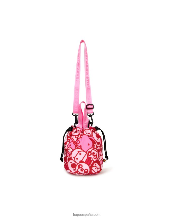 mujer A Bathing Ape bolso farol bebe milo 288PLL1079 rosa