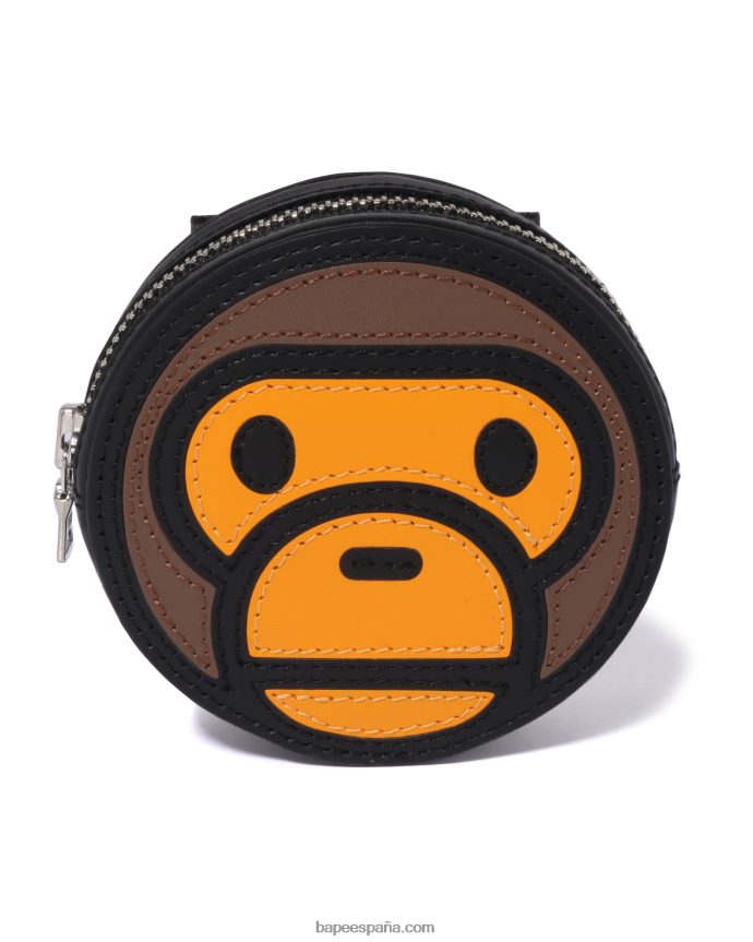 mujer A Bathing Ape minibolso de hombro baby milo 288PLL1067 negro