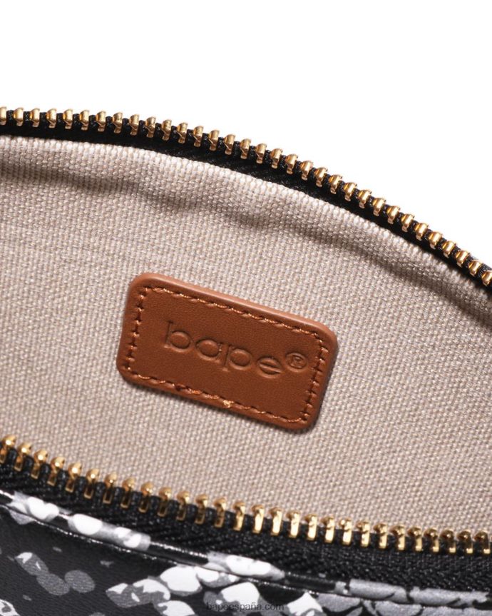 mujer A Bathing Ape bolso de mano con motivo de serpiente 288PLL1109 gris