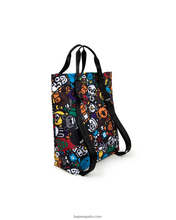 mujer A Bathing Ape mochila tote baby milo 288PLL1138 caso