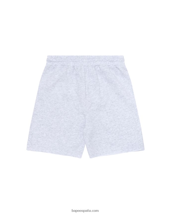 mujer A Bathing Ape bermudas con logo 288PLL960 gris