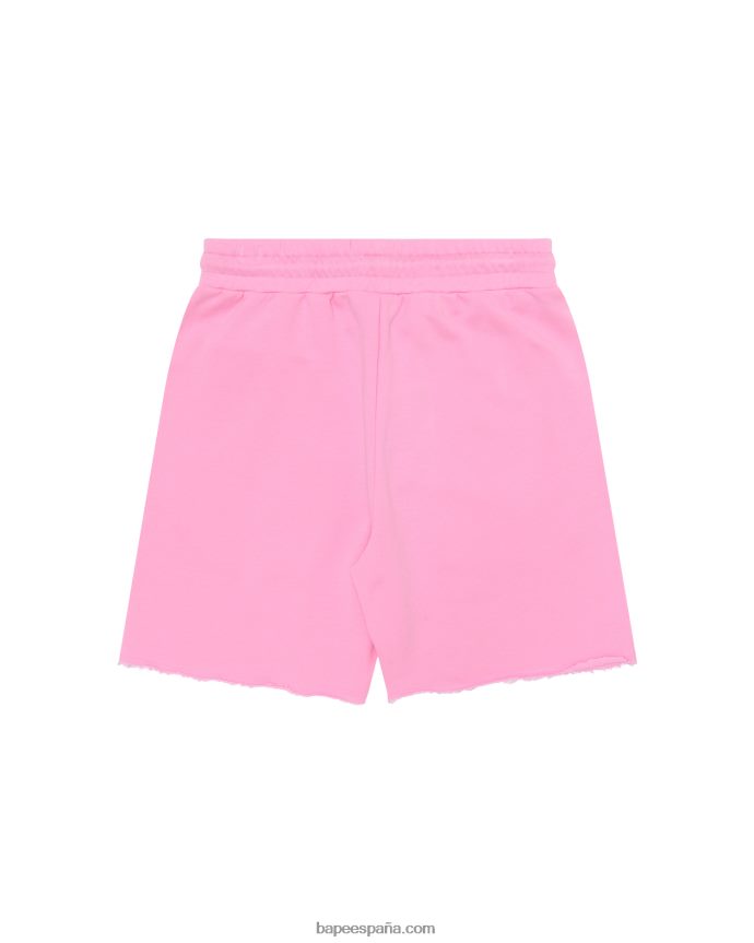 mujer A Bathing Ape bermudas con logo 288PLL961 rosa