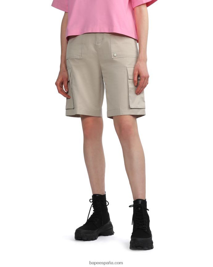 mujer A Bathing Ape culotte de carga 288PLL792 beige