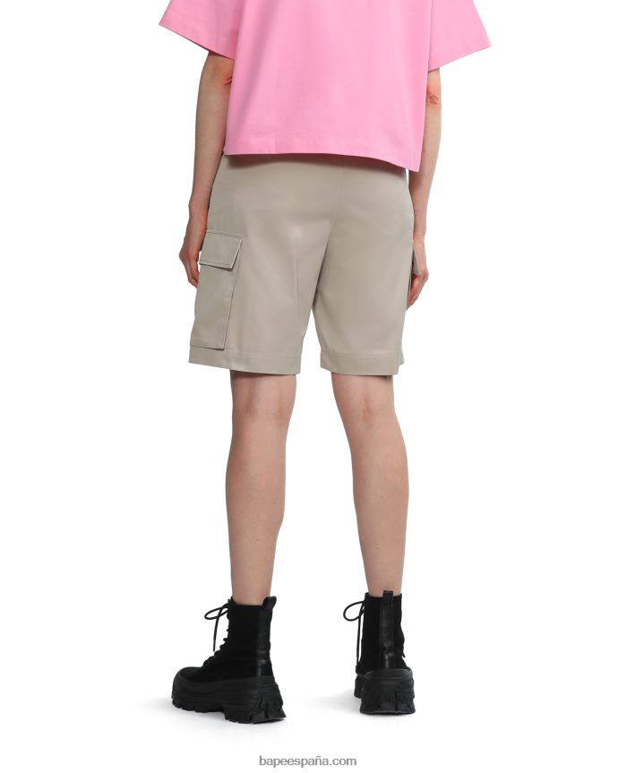 mujer A Bathing Ape culotte de carga 288PLL792 beige