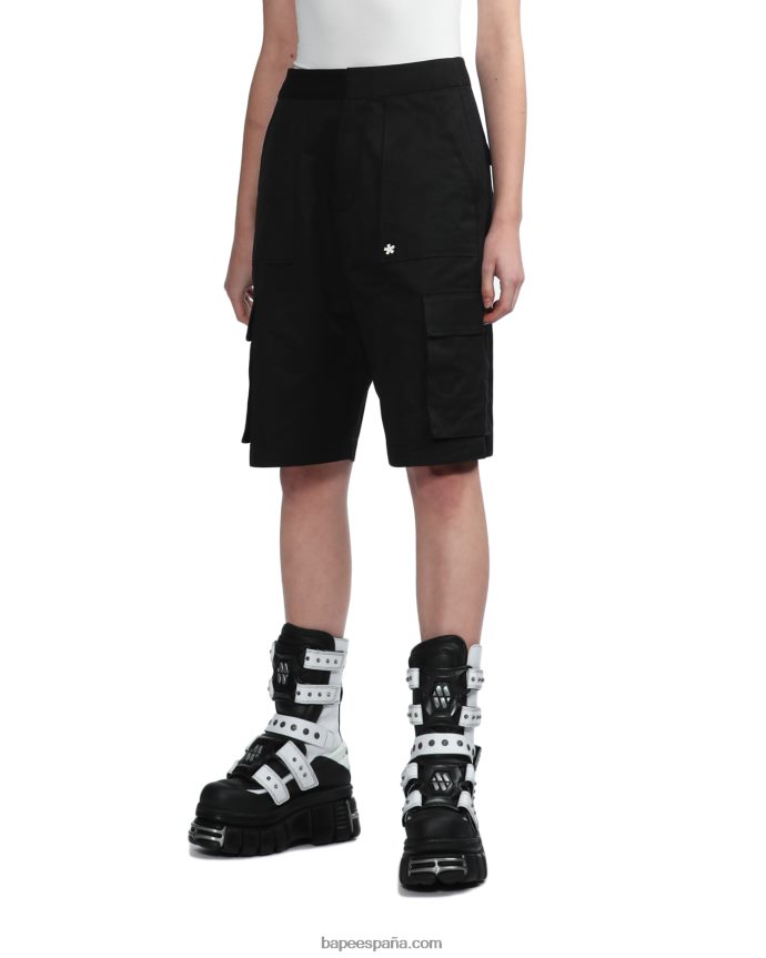 mujer A Bathing Ape culotte de carga 288PLL793 negro