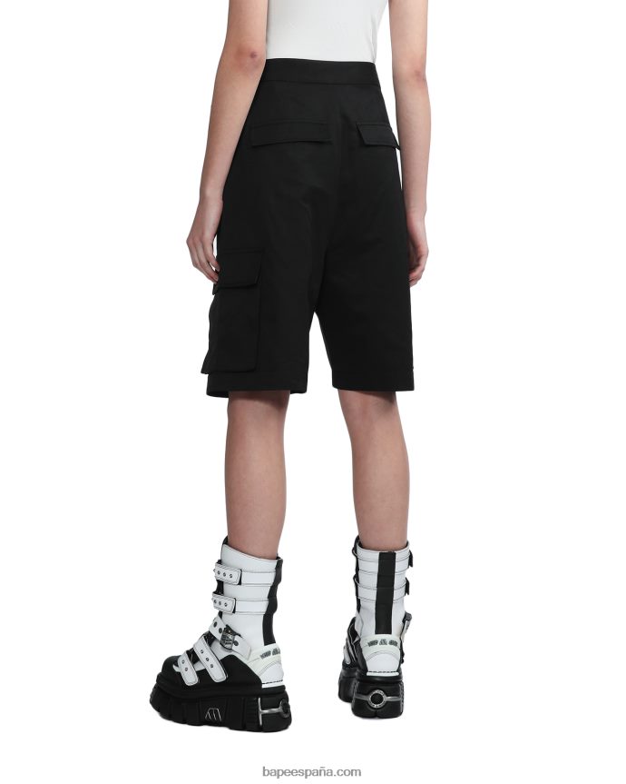 mujer A Bathing Ape culotte de carga 288PLL793 negro