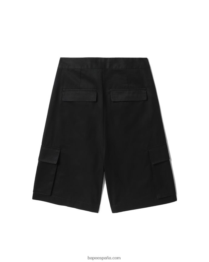 mujer A Bathing Ape culotte de carga 288PLL793 negro