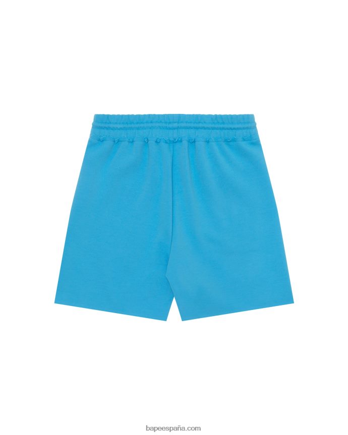 mujer A Bathing Ape pantalones cortos de chándal 288PLL1043 azul